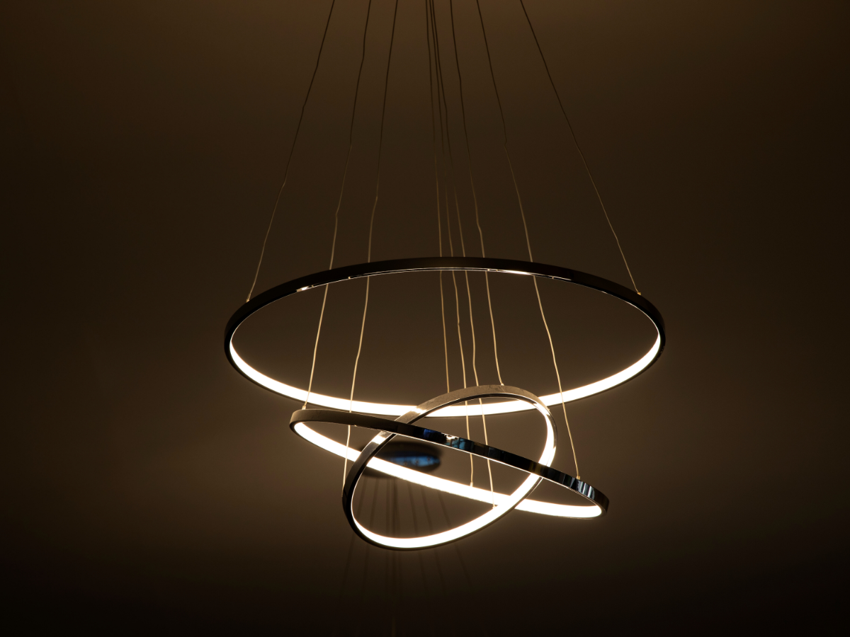 flickering LED chandelier